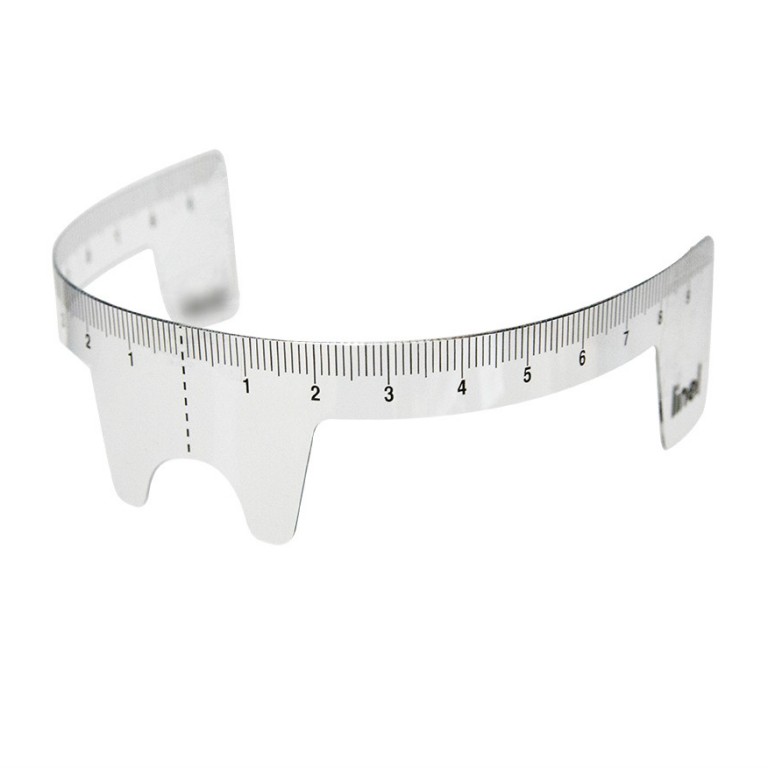 Miarka, Linijka do symetrii łuków brwiowych